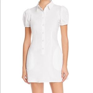 Onia X Weworewhat Elle Puff-sleeve Mini Dress In White